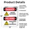Signmission Moving Machinery Bilingual Danger Sign, Plastic, 12in W x 18in L, 2PK OS-2PACK-DS-P-1218-VS-1453 - alternate 4